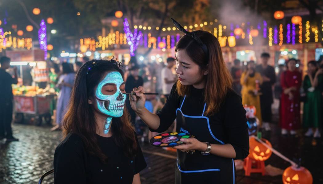 Dịch Vụ Vẽ Mặt Halloween Tại Bình Phước. Ảnh 1
